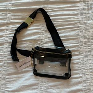 Stadium-approved clear belt bag
